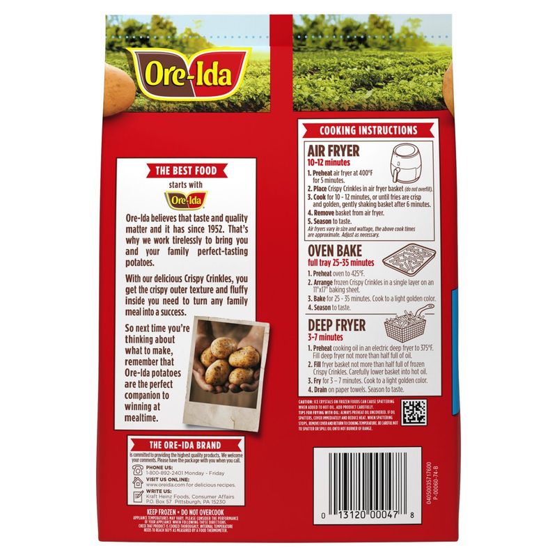 Ore-Ida Crispy Crinkles French Fried Potatoes Value Size, 48 oz