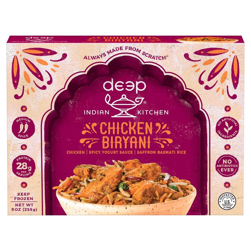 Deep Indian Kitchen Chicken Biryani, 9 oz
