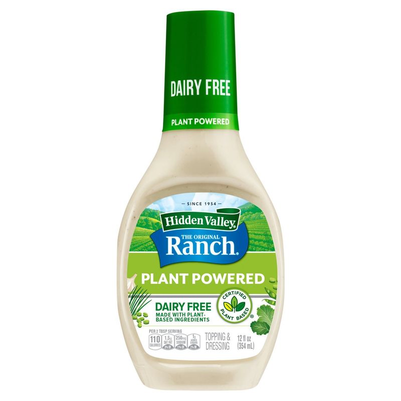 Hidden Valley The Original Ranch Plant Powered Dairy Free Topping &amp; Dressing, 12 fl oz