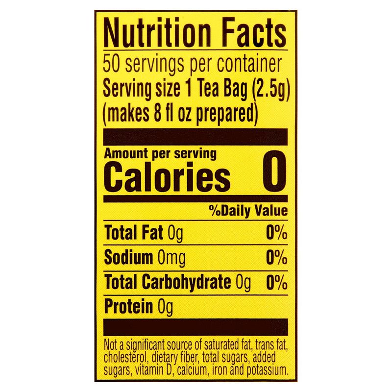 Lipton Yellow Label Black Tea Bags, 50 count, 4 oz