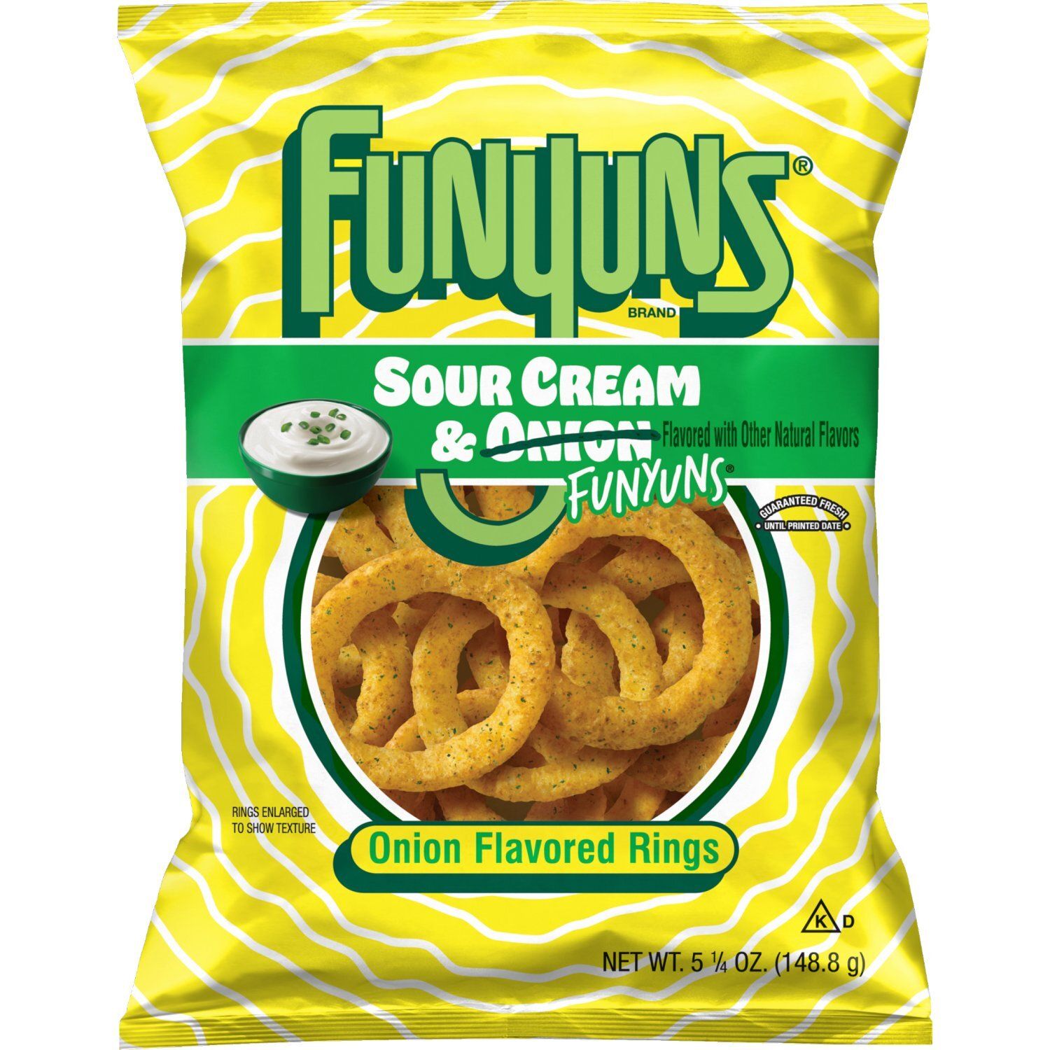 Funyuns Onion Flavored Rings Sour Cream &amp; Onion 5 1/4 Oz