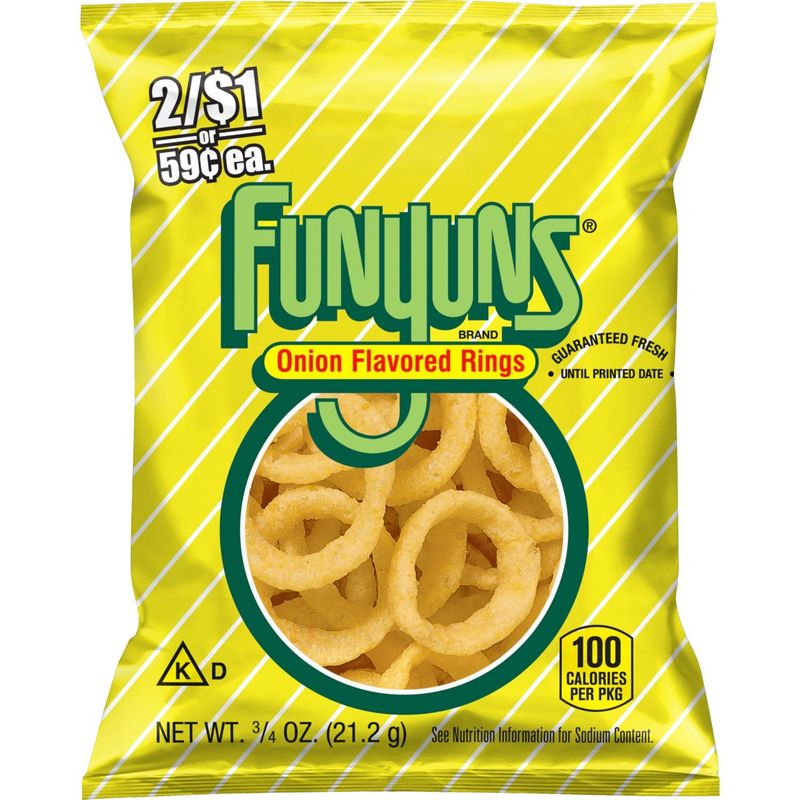 Funyuns Onion Flavored Rings Regular 3/4 Oz