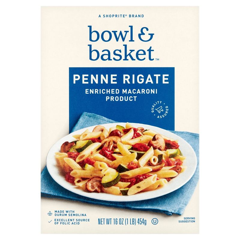 Bowl &amp; Basket Penne Rigate Pasta, 16 oz