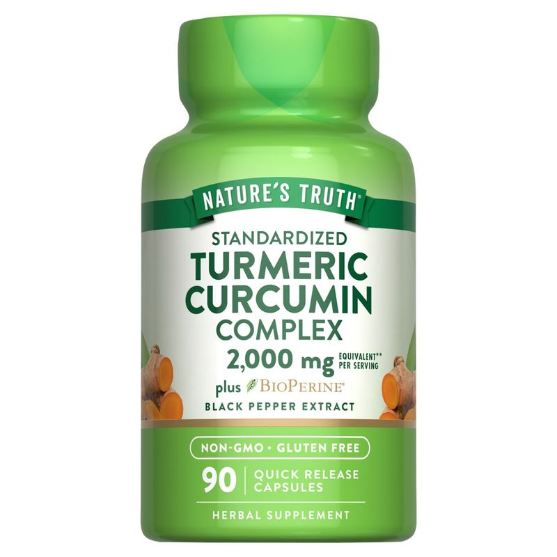 Nature's Truth Standardized Turmeric Curcumin Complex Herbal Supplement, 90 count