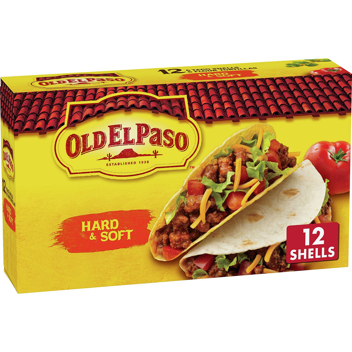 Old El Paso Hard &amp; Soft Taco Shells and Flour Tortillas, 12 count, 7.4 oz