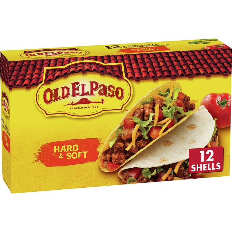Old El Paso Hard &amp; Soft Taco Shells and Flour Tortillas, 12 count, 7.4 oz
