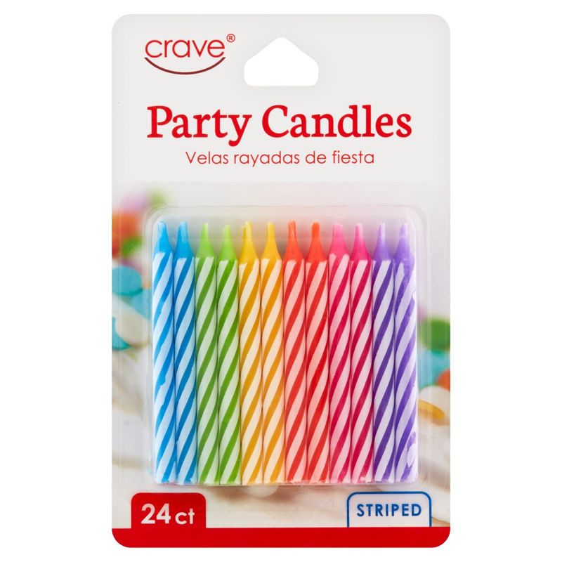 Crave Party Candles, 24 count