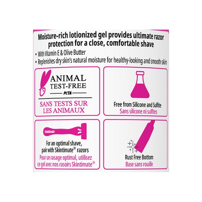 Skintimate Skin Therapy Dry Skin Moisturizing Shave Gel, 7 oz