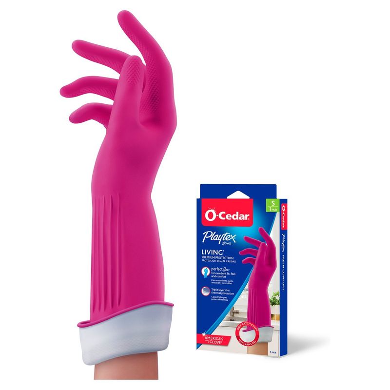 O-Cedar Playtex Playtex Living Premium Protection Gloves, S, 1 pair