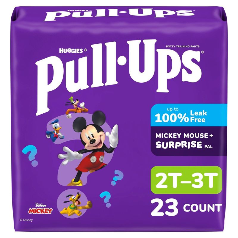Huggies Pull-Ups Disney Jr. Mickey Potty Training Pants, Size 2T-3T, 16-34 lbs, 23 count