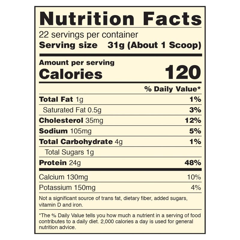 Optimum Nutrition Vanilla Ice Cream Gold Standard 100% Whey Protein Powder Drink Mix, 24.05 oz