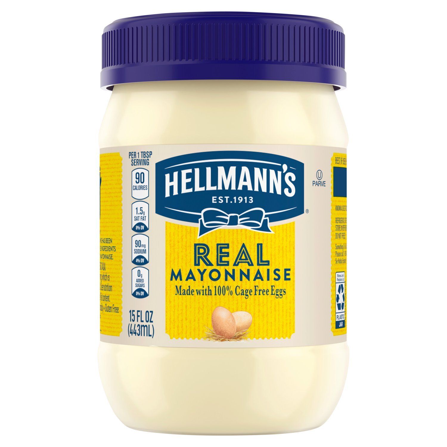 Hellmann's Real Mayonnaise, 15 fl oz