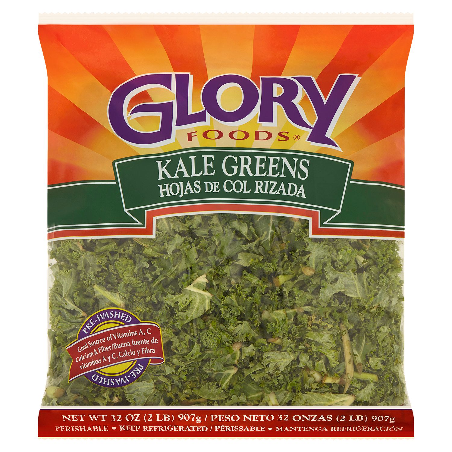 Glory Foods Kale Greens, 2 lb bag