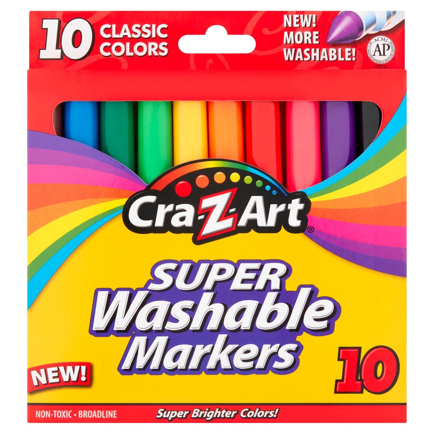 Cra-Z-Art Super Washable Markers, 10 count