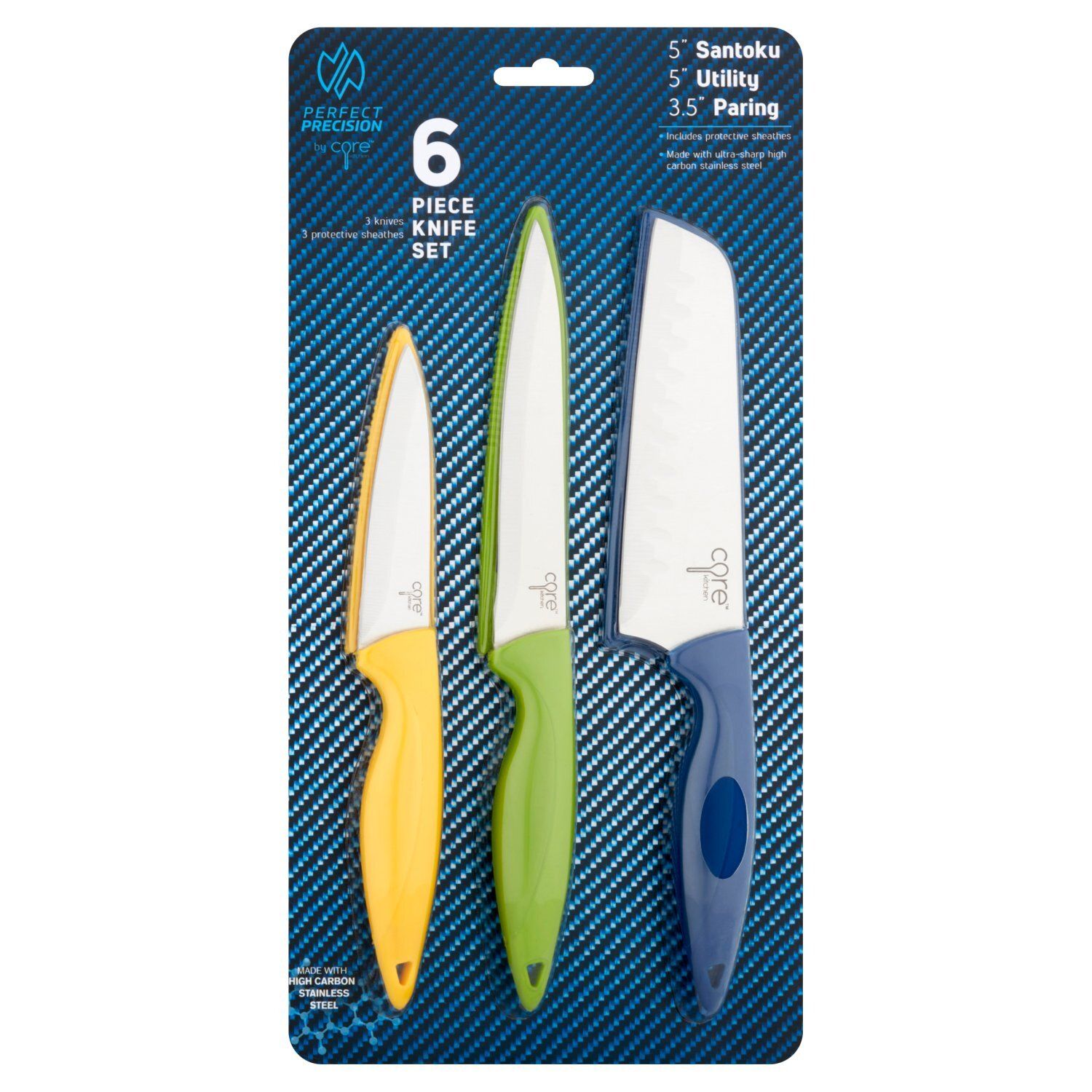 Core Kitchen Perfect Precision Knife Set, 6 count