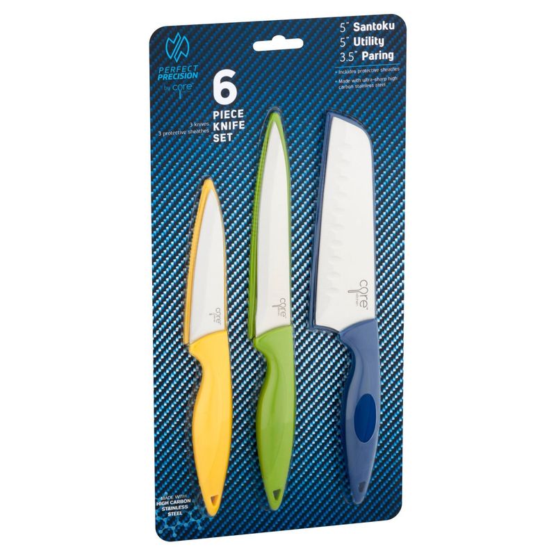 Core Kitchen Perfect Precision Knife Set, 6 count