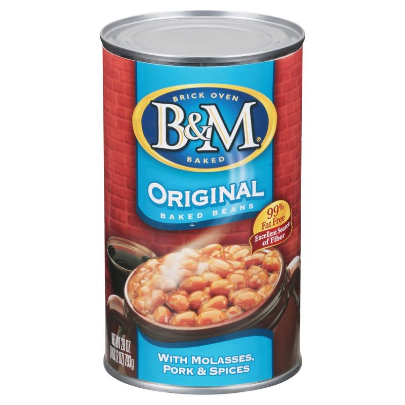 B&amp;M Original with Molasses, Pork &amp; Spices Baked Beans, 28 oz