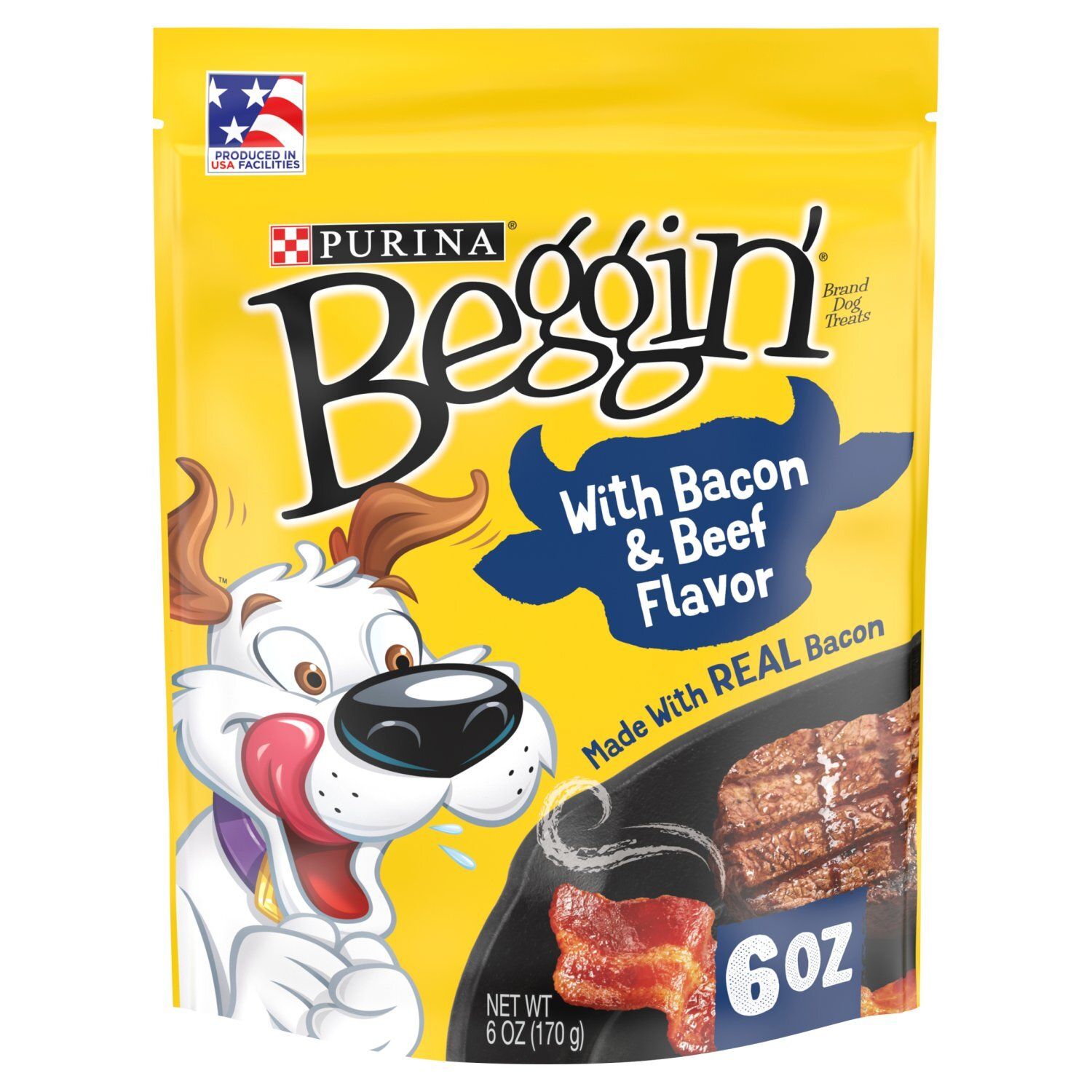 Purina Beggin' Dog Treats with Bacon &amp; Beef Flavor, 6 oz