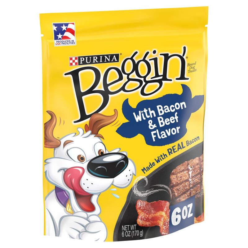 Purina Beggin' Dog Treats with Bacon &amp; Beef Flavor, 6 oz