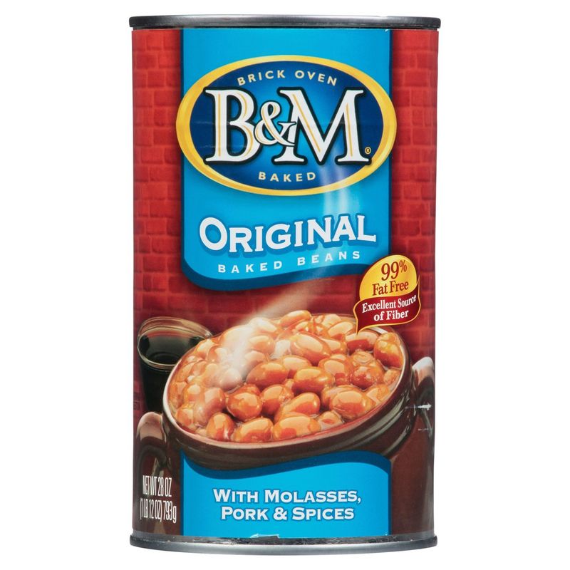 B&amp;M Original with Molasses, Pork &amp; Spices Baked Beans, 28 oz