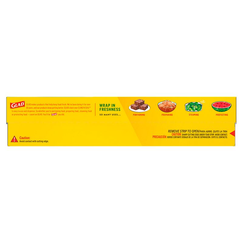 Glad Cling'n Seal 400 sq ft Clear Food Wrap Value Size