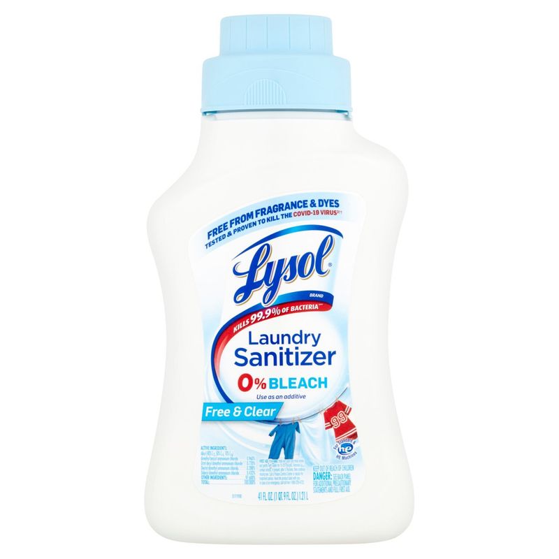 Lysol Free &amp; Clear Laundry Sanitizer, 41 fl oz