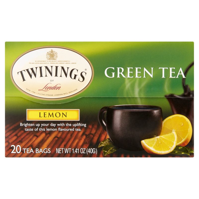 Twinings Lemon Flavoured Green Tea Bags, 20 count, 1.41 oz