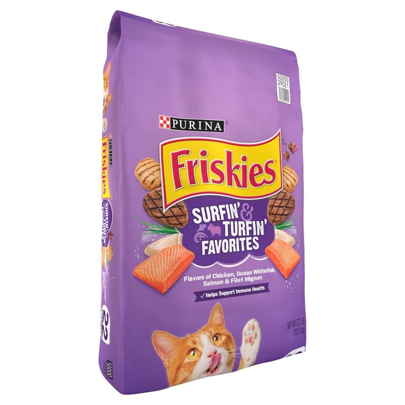 Purina Friskies Surfin' &amp; Turfin' Favorites Cat Food, 22 lb