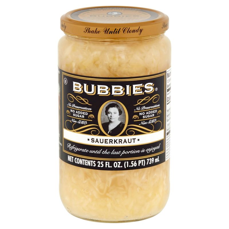Bubbies Sauerkraut, 25 fl oz