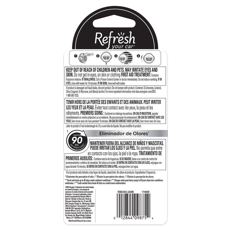 Refresh Your Car New Car Cool Breeze Air Fresheners, 2 count, 0.10 fl oz