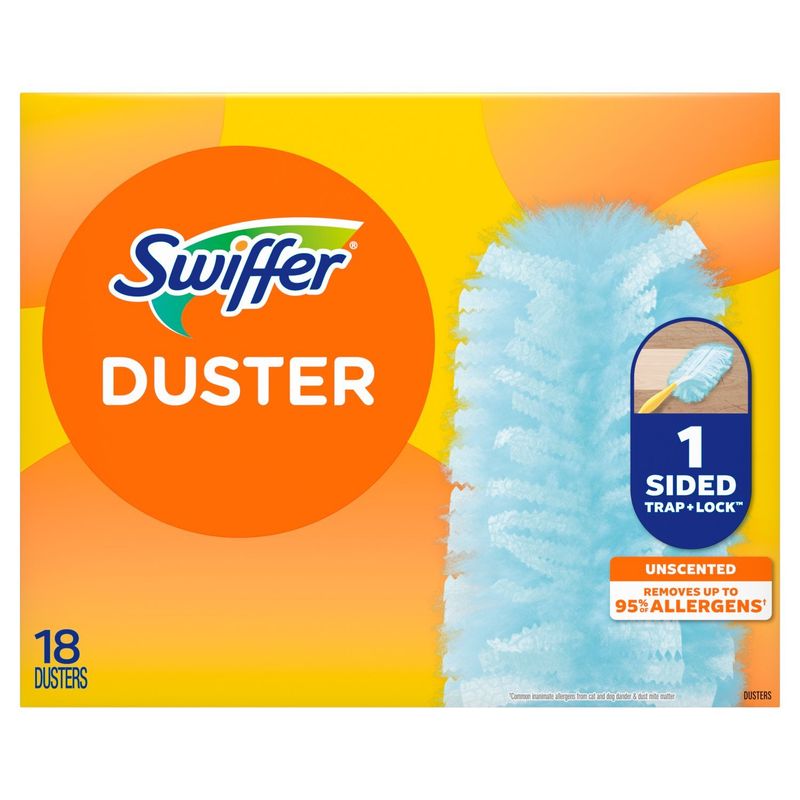 Swiffer Dusters Refill for Cleaning, Feather &amp; Microfiber Duster Alternative, Unscented, 18ct