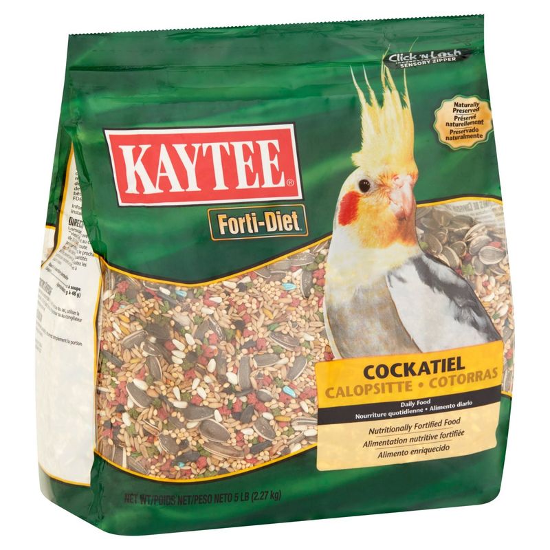 Kaytee Forti-Diet Cockatiel Daily Food, 5 lb