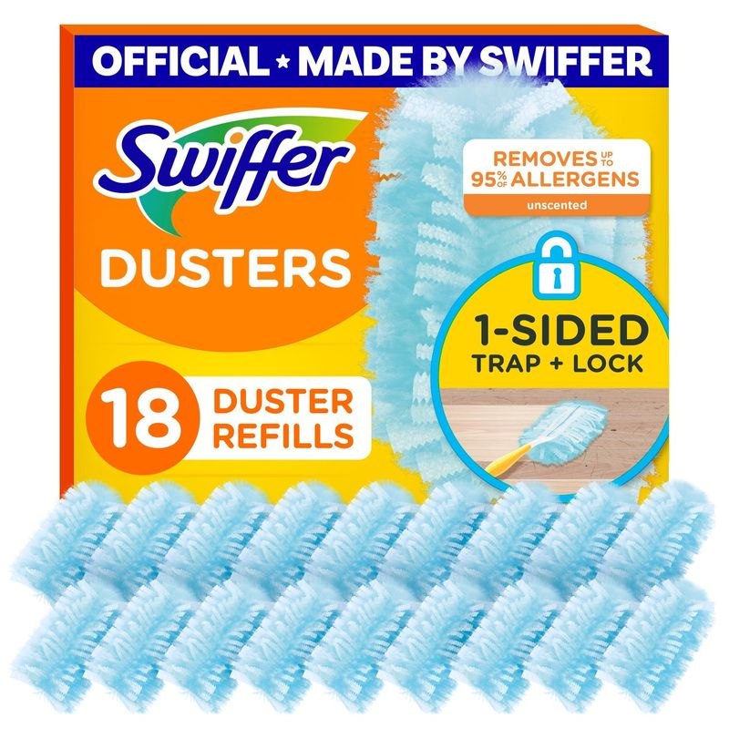 Swiffer Dusters Refill for Cleaning, Feather &amp; Microfiber Duster Alternative, Unscented, 18ct