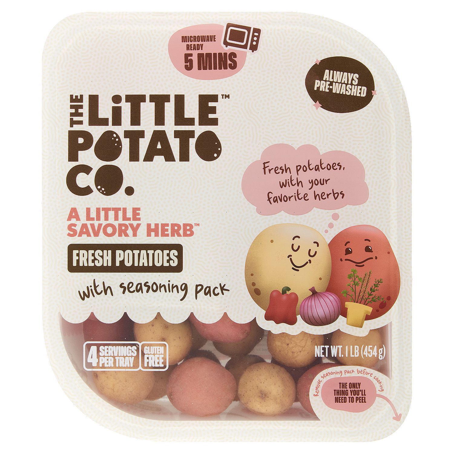 The Little Potato Co. A Little Savory Herb Fresh Potatoes with Seasoning Pack, 1 lb