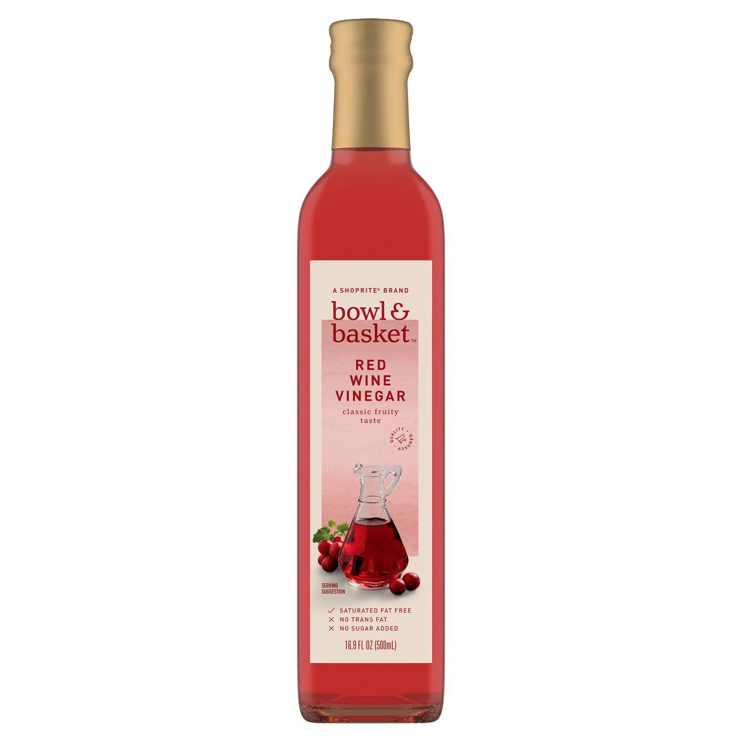 Bowl &amp; Basket Red Wine Vinegar, 16.9 fl oz