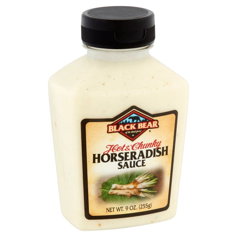 Black Bear Hot &amp; Chunky Horseradish Sauce, 9 oz