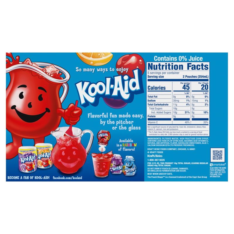 Kool-Aid Jammers Tropical Punch Drink, 6 fl oz, 10 count
