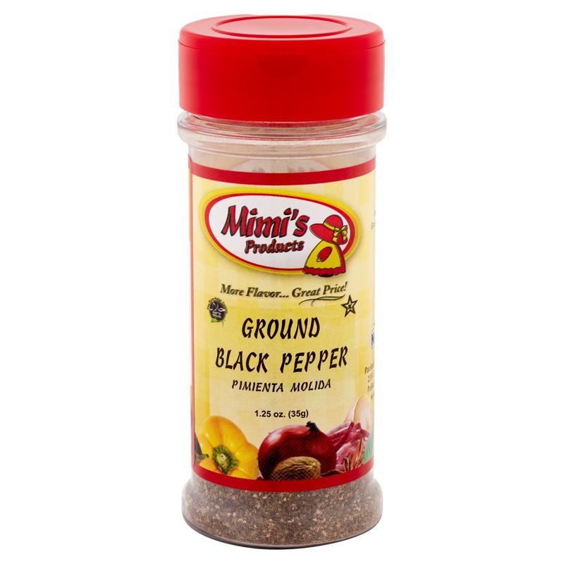 Mimi's Products Ground Black Pepper, 1.25 oz