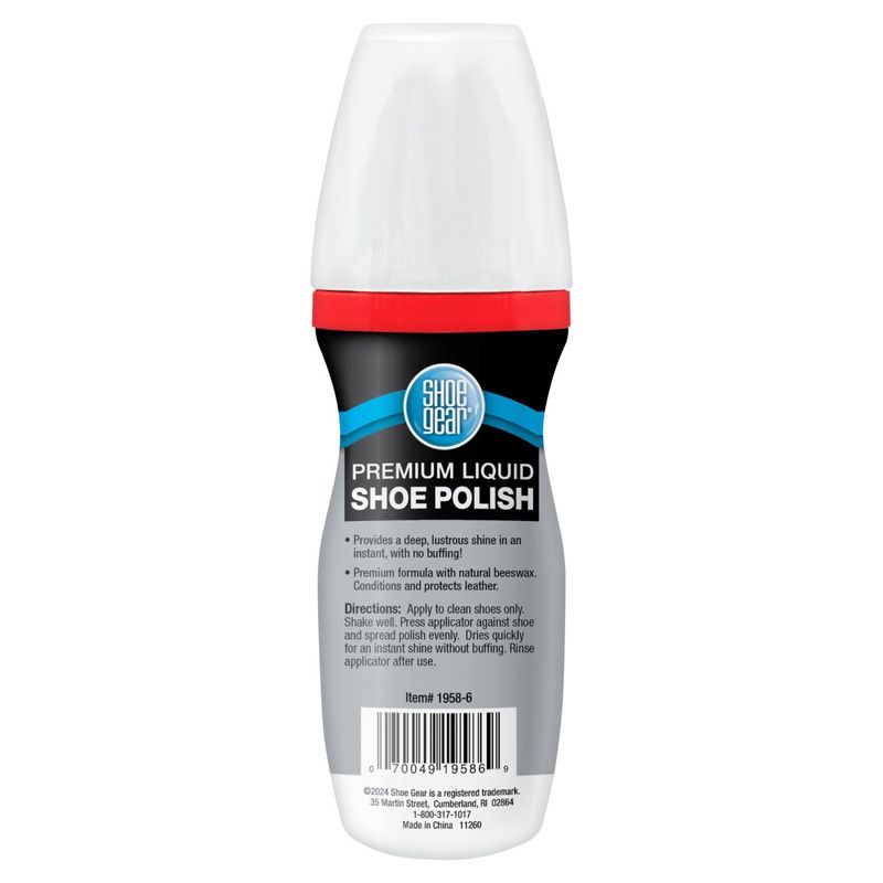 Shoe Gear White Premium Liquid Shoe Polish, 2.5 fl oz