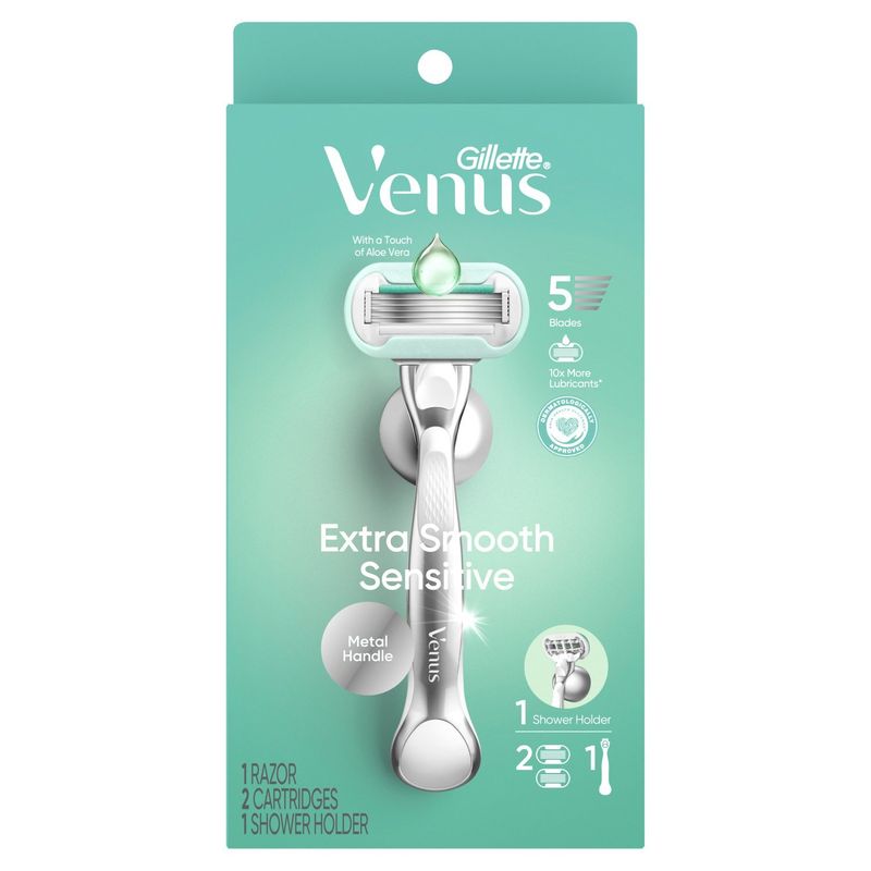 Gillette Venus Extra Smooth Sensitive Razor Cartridges Shower Holder