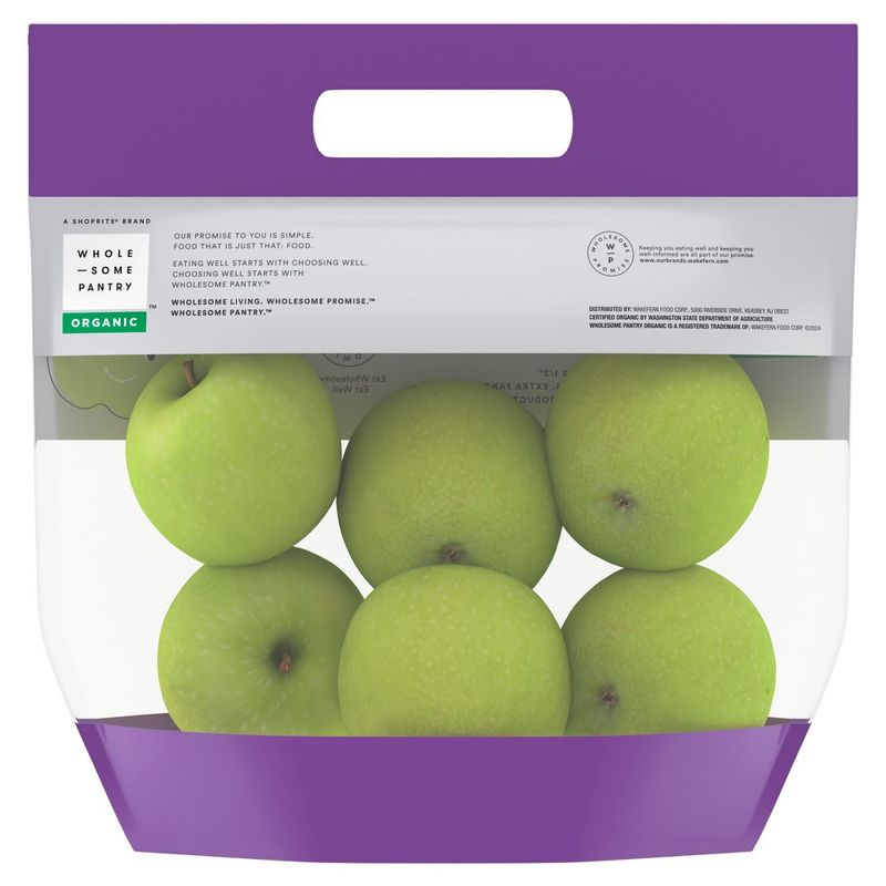 Wholesome Pantry Organic Granny Smith Apples, 3 lb bag