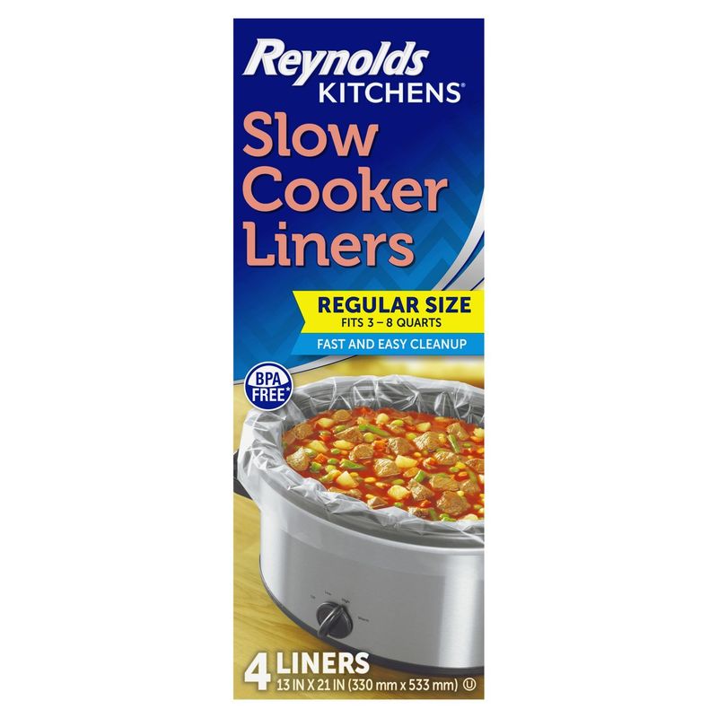 Reynolds Kitchens Slow Cooker Liners Regular Size, 4 count