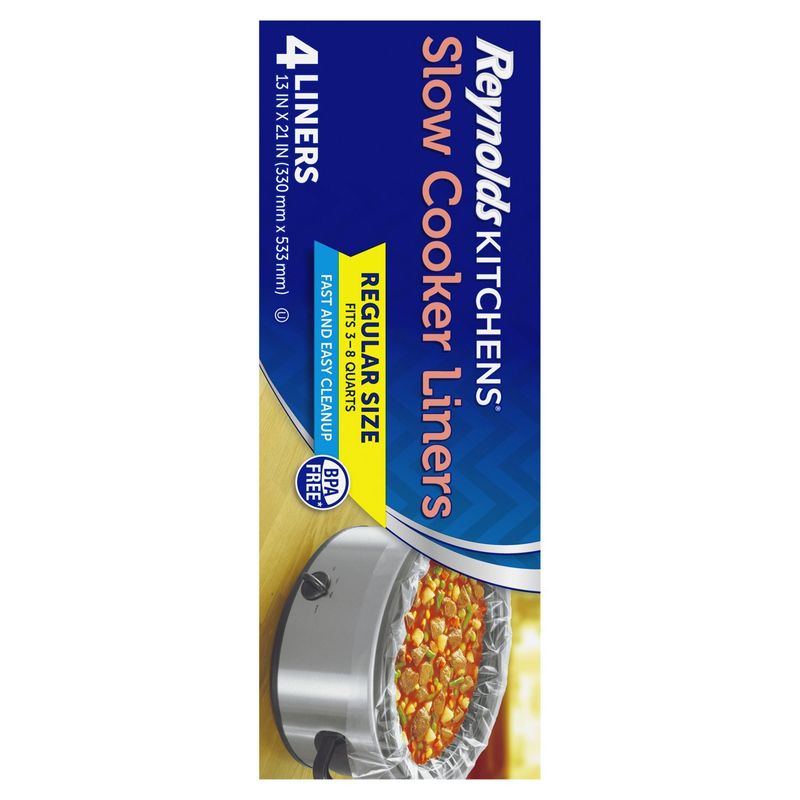 Reynolds Kitchens Slow Cooker Liners Regular Size, 4 count