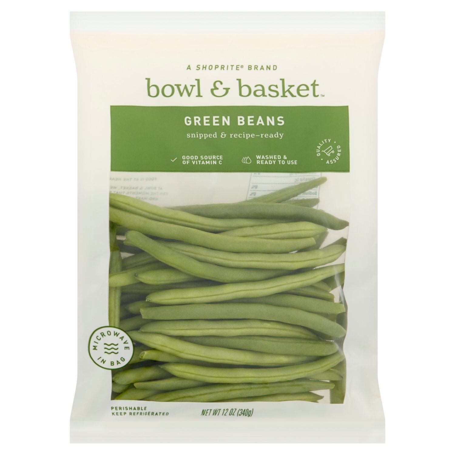 Bowl &amp; Basket Green Beans, 12 oz bag