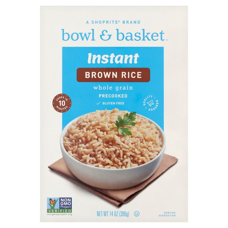 Bowl &amp; Basket Instant Whole Grain Brown Rice, 14 oz