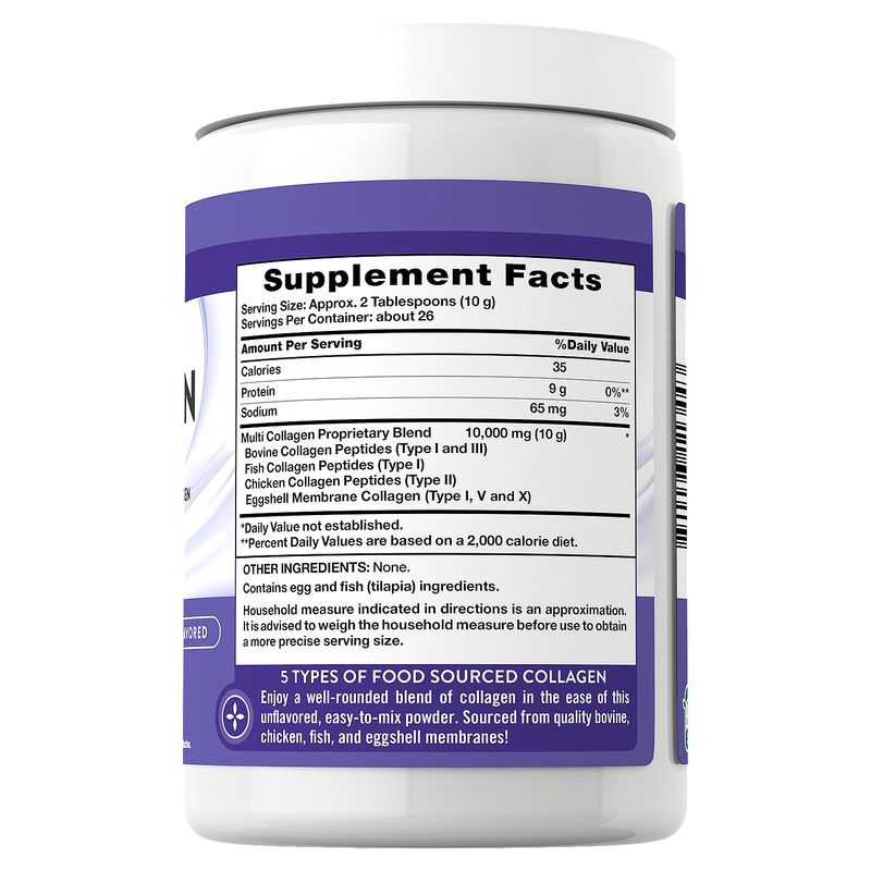 Nature's Truth Multi Collagen Peptides Powder Dietary Supplement, 9 oz