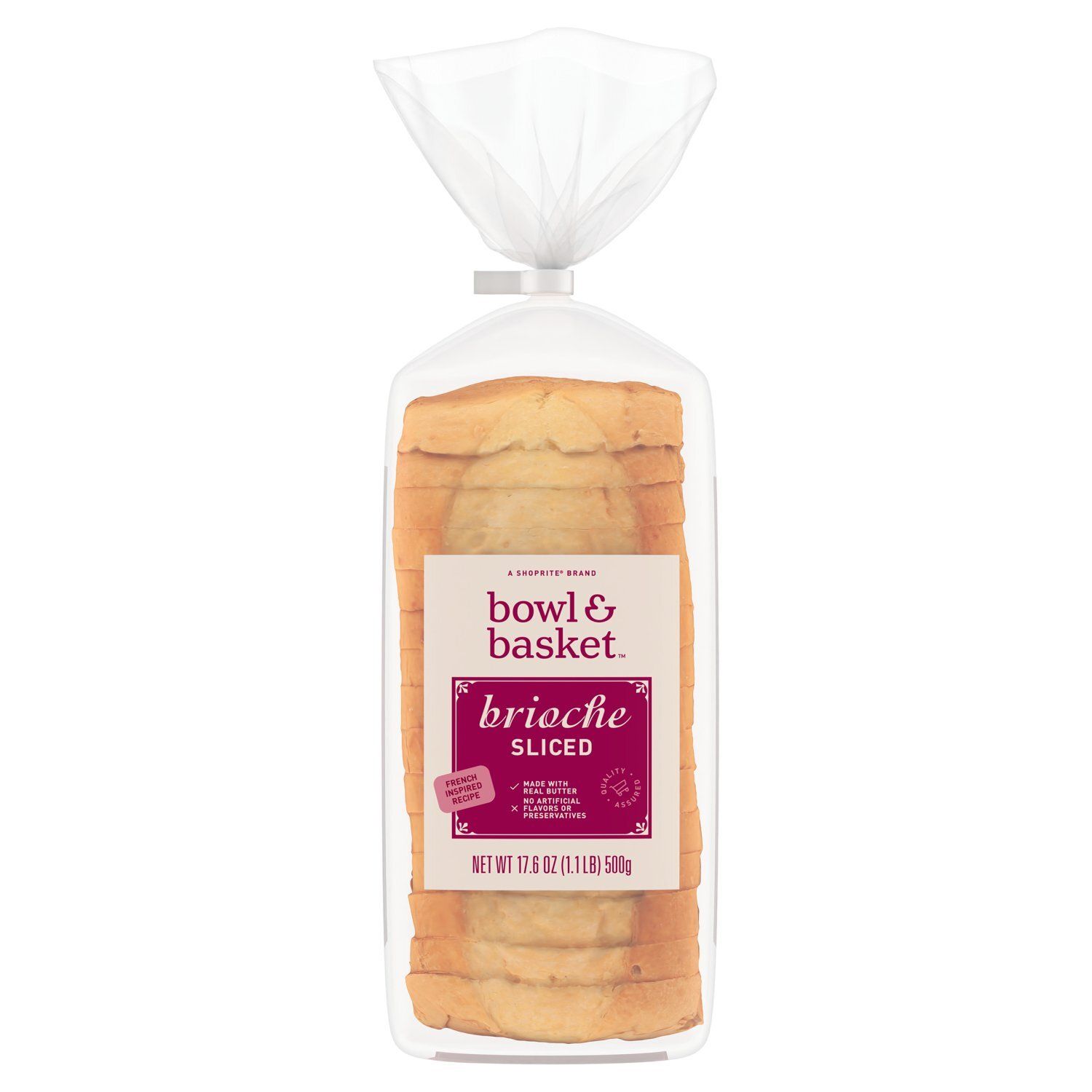 Bowl &amp; Basket Sliced Brioche, 17.6 oz