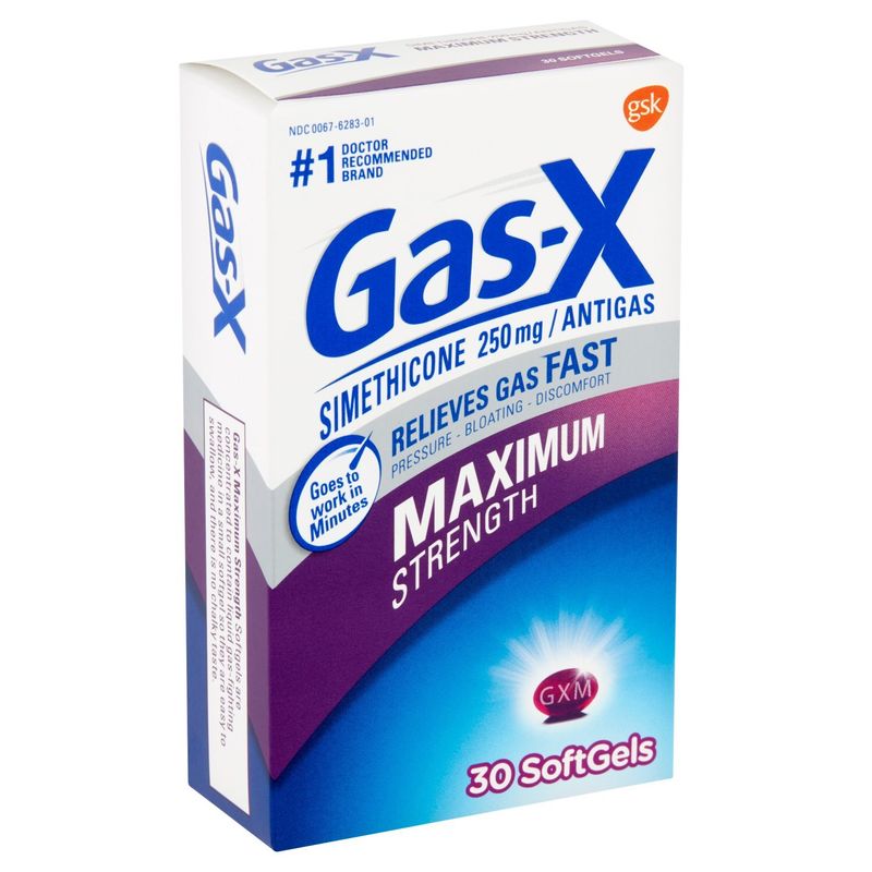 Gas-X Maximum Strength Simethicone Softgels, 250 mg, 30 count