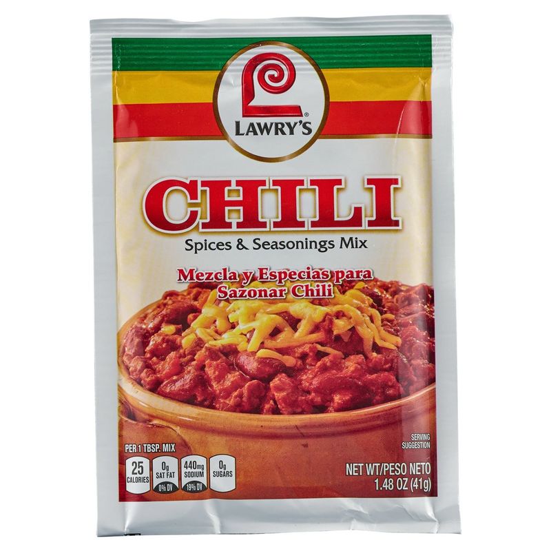 Lawry's Chili Spices &amp; Seasonings Mix, 1.48 oz