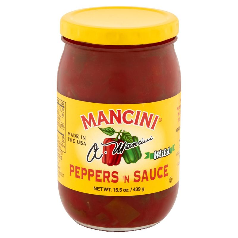 Mancini Mild Peppers 'n Sauce, 15.5 oz